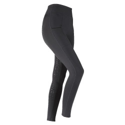 Legging d'équitation Hudson fille Shires Aubrion Noir Legging d'équitation Hudson fille Shires Aubrion Noir