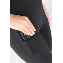 Legging d'équitation Hudson fille Shires Aubrion Noir Legging d'équitation Hudson fille Shires Aubrion Noir