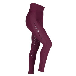 Legging d'équitation Eltar jeune cavalier Shires Aubrion Noir cerise