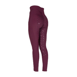 Legging d'équitation Eltar jeune cavalier Shires Aubrion Noir cerise