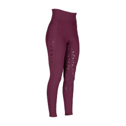 Legging d'équitation Eltar jeune cavalier Shires Aubrion Noir cerise