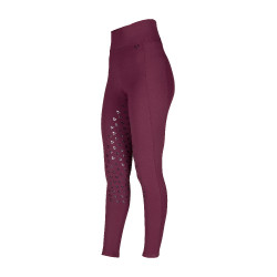 Legging d'équitation Eltar jeune cavalier Shires Aubrion Noir cerise