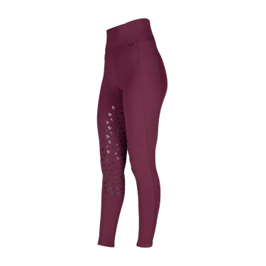 Legging d'équitation Eltar jeune cavalier Shires Aubrion Noir cerise