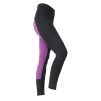 Jodhpurs deux tons fille Shires Wessex Noir / violet