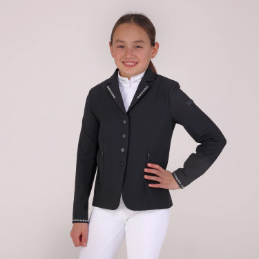 Veste de concours Optima LX jeune cavalier Shires Aubrion Noir