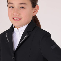 Veste de concours Optima LX jeune cavalier Shires Aubrion Noir