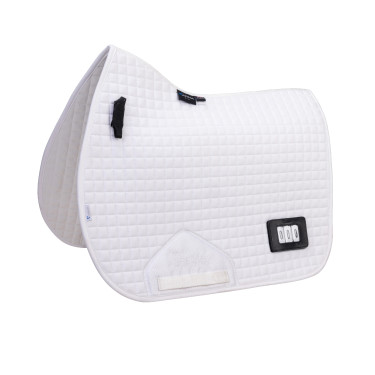 Tapis de selle numéroté Shires Arma Blanc Tapis de selle numéroté Shires Arma Blanc