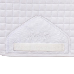 Tapis de selle numéroté Shires Arma Blanc Tapis de selle numéroté Shires Arma Blanc