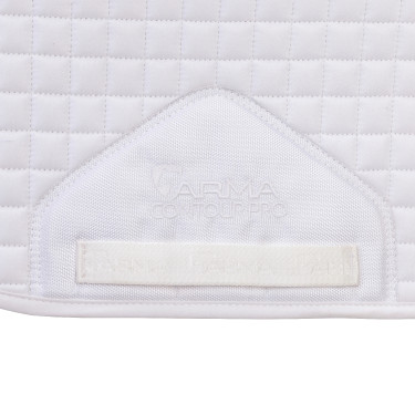 Tapis de selle numéroté Shires Arma Blanc Tapis de selle numéroté Shires Arma Blanc
