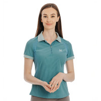 Polo Tech Horseware manches courtes femme Vert juniper