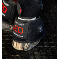 Mini bandages de thérapie par lumière rouge LED Horseware Lot de 4 Noir / noir