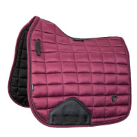 Tapis de selle de dressage Eltar Satin Shires Arma Noir cerise Tapis de selle de dressage Eltar Satin Shires Arma Noir cerise