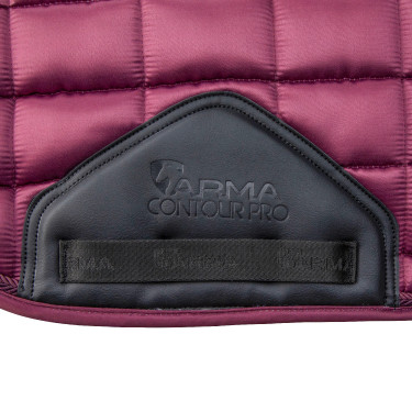 Tapis de selle de dressage Eltar Satin Shires Arma Noir cerise Tapis de selle de dressage Eltar Satin Shires Arma Noir cerise