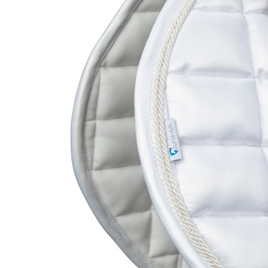Tapis de selle d'obstacle Eltar Satin Shires Arma Blanc Tapis de selle d'obstacle Eltar Satin Shires Arma Blanc