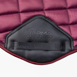 Tapis de selle d'obstacle Eltar Satin Shires Arma Noir cerise