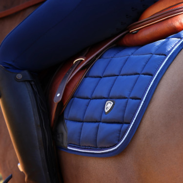 Tapis de selle Eltar Satin Shires Arma Marine Bleu marine