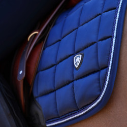 Tapis de selle Eltar Satin Shires Arma Marine Bleu marine