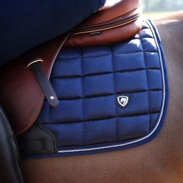 Tapis de selle Eltar Satin Shires Arma Marine Bleu marine