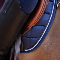 Tapis de selle Eltar Satin Shires Arma Marine Bleu marine