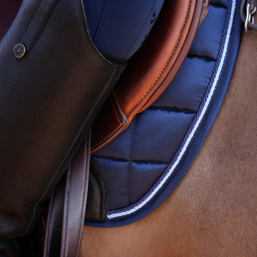 Tapis de selle Eltar Satin Shires Arma Marine Bleu marine