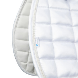 Tapis de selle Eltar Satin Shires Arma Blanc