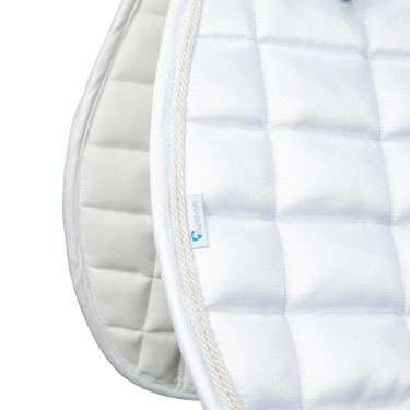 Tapis de selle Eltar Satin Shires Arma Blanc
