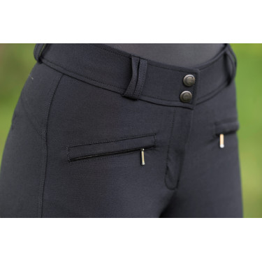 Pantalon d'équitation Signature Covalliero femme Noir
