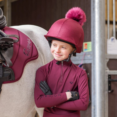 Sous-couche Eltar jeune cavalier Shires Aubrion Noir cerise