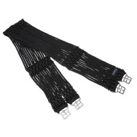 Sangle tressée Shires Arma Noir