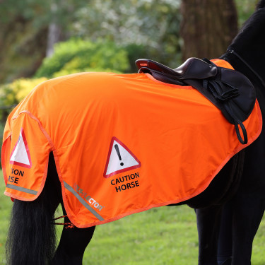 Couvre-reins en mesh Shires Equi-Flector® Orange vif