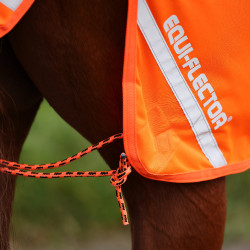 Couvre-reins en mesh Shires Equi-Flector® Orange vif