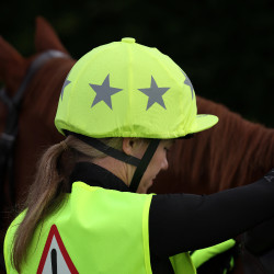 Couvre-casque équitation haute visibilité Shires Equi-Flector