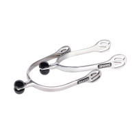 Éperons à embout boule en plastique Shires Acier inox Argent Éperons à embout boule en plastique Shires Acier inox Argent