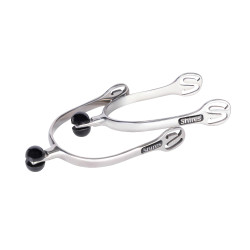 Éperons équitation boule plastique Shires inox 25 mm Éperons équitation boule plastique Shires inox 25 mm