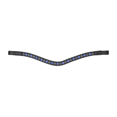 Frontal deux tons Shires Velociti Gara Noir / bleu