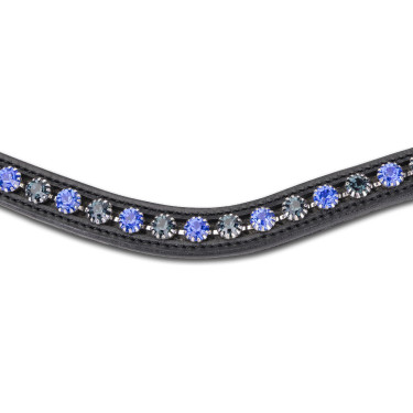 Frontal deux tons Shires Velociti Gara Noir / bleu