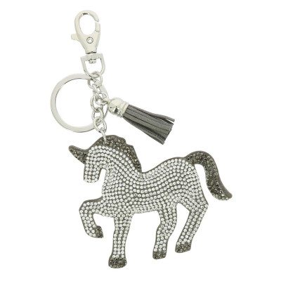 Porte-clés Equi-Kids Piaffer Argent / noir