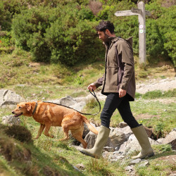Veste zippée Heritage unisexe Shires Aubrion Olive foncé Kaki