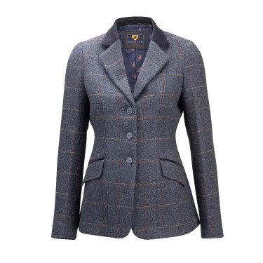 Veste Saratoga Shires Aubrion femme Carreaux genévrier marine Motifs