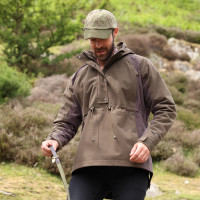 Veste quart de zip Heritage unisexe Shires Aubrion Olive foncé Kaki