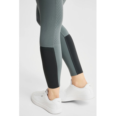 Pantalon d'équitation Horze Evelyn fond intégral femme Balsam green Vert