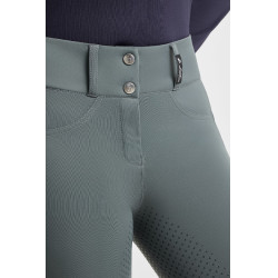 Pantalon d'équitation Horze Evelyn fond intégral femme Balsam green Vert