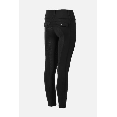 Pantalon hybrid Horze Young Rider Anya full grip Noir