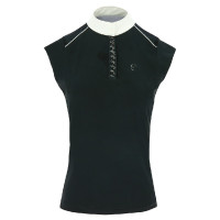 Polo Equithème Brussels avec strass Bleu marine