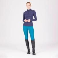 Legging d'équitation React Rhythm Shires Aubrion Martin-pêcheur Bleu