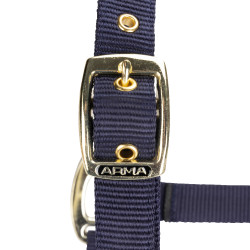 Licol réglable Shires Arma Marine Bleu marine Licol réglable Shires Arma Marine Bleu marine