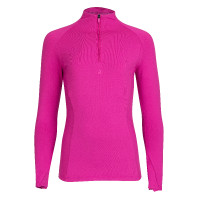 Sous-couche manches longues React jeune cavalier Shires Aubrion Fuchsia Rose