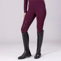 Legging d'équitation Eltar Shires Aubrion Noir cerise