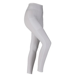 Legging d'équitation Hudson fille Shires Aubrion Blanc