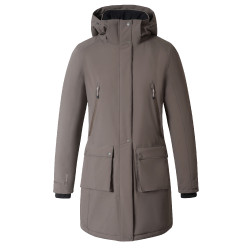 Parka AH26 femme Covalliero Milky chocolate Gris